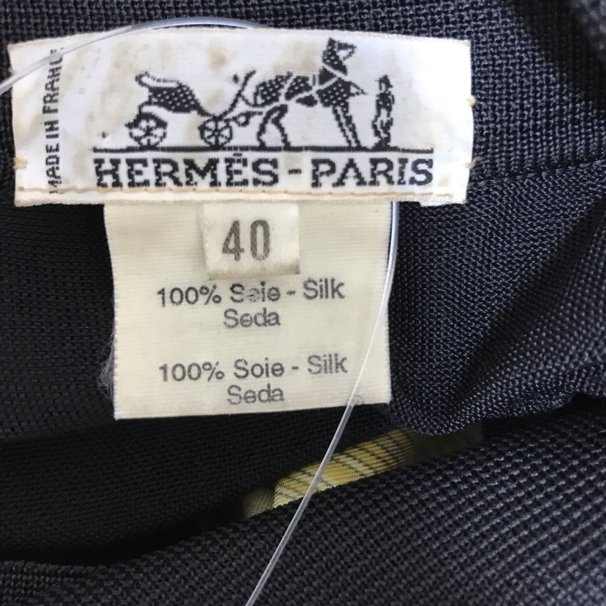 HERMES(エルメス) 長袖シャツブラウス サイズ40 M レディース 黒