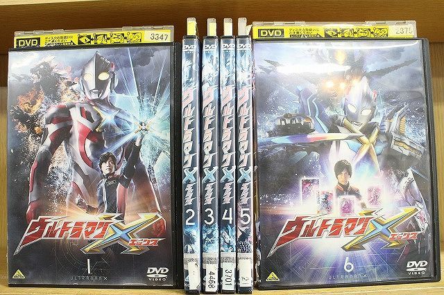 DVD ウルトラマンX エックス 全6巻 ※ケース無し発送 レンタル落ち 