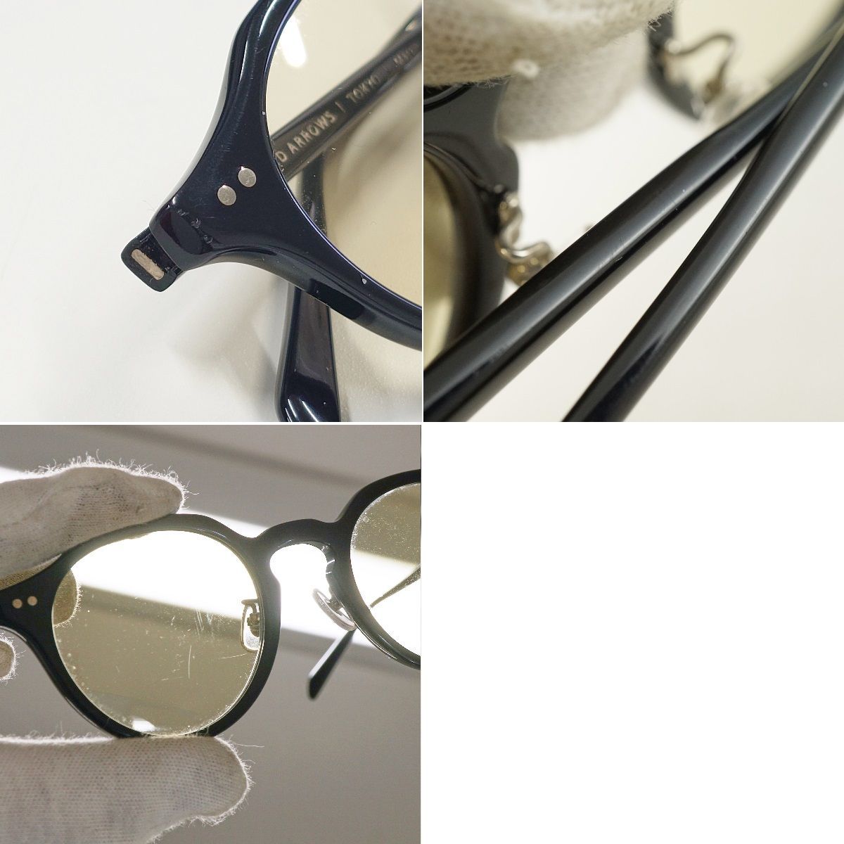 金子眼鏡ｘBEAUTY＆YOUTH UNITED ARROWS Matt サングラス USED美品 度なし KANEKO OPTICAL ユナイテッドアローズ MADE IN JAPAN X5850