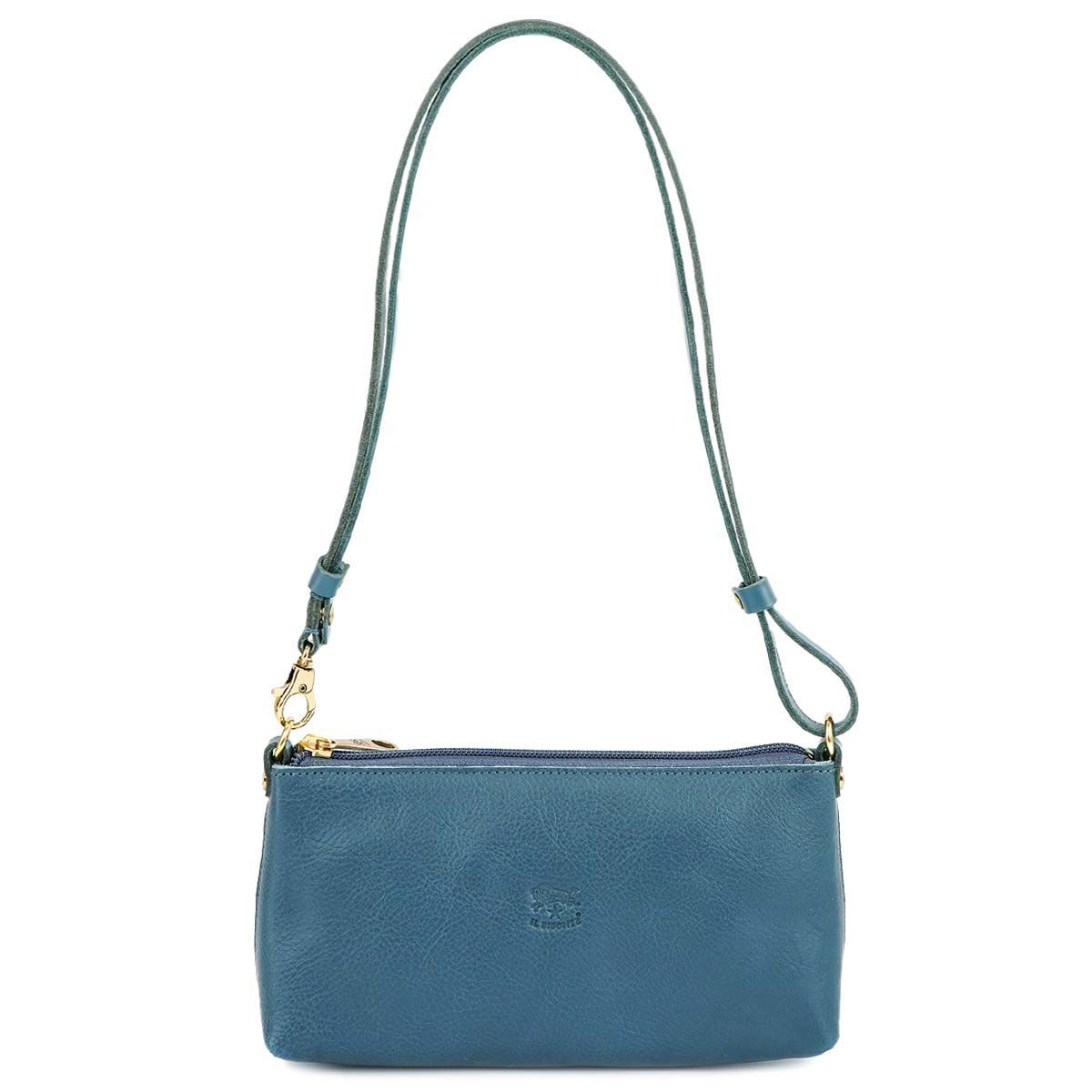 IL BISONTE イルビゾンテ ショルダーバッグ BSH091 PV0001 SHOULDER BAG SMALL レディース 女性 クロスボディ 鞄 BL313 BLUE DENIM ブルーデニム