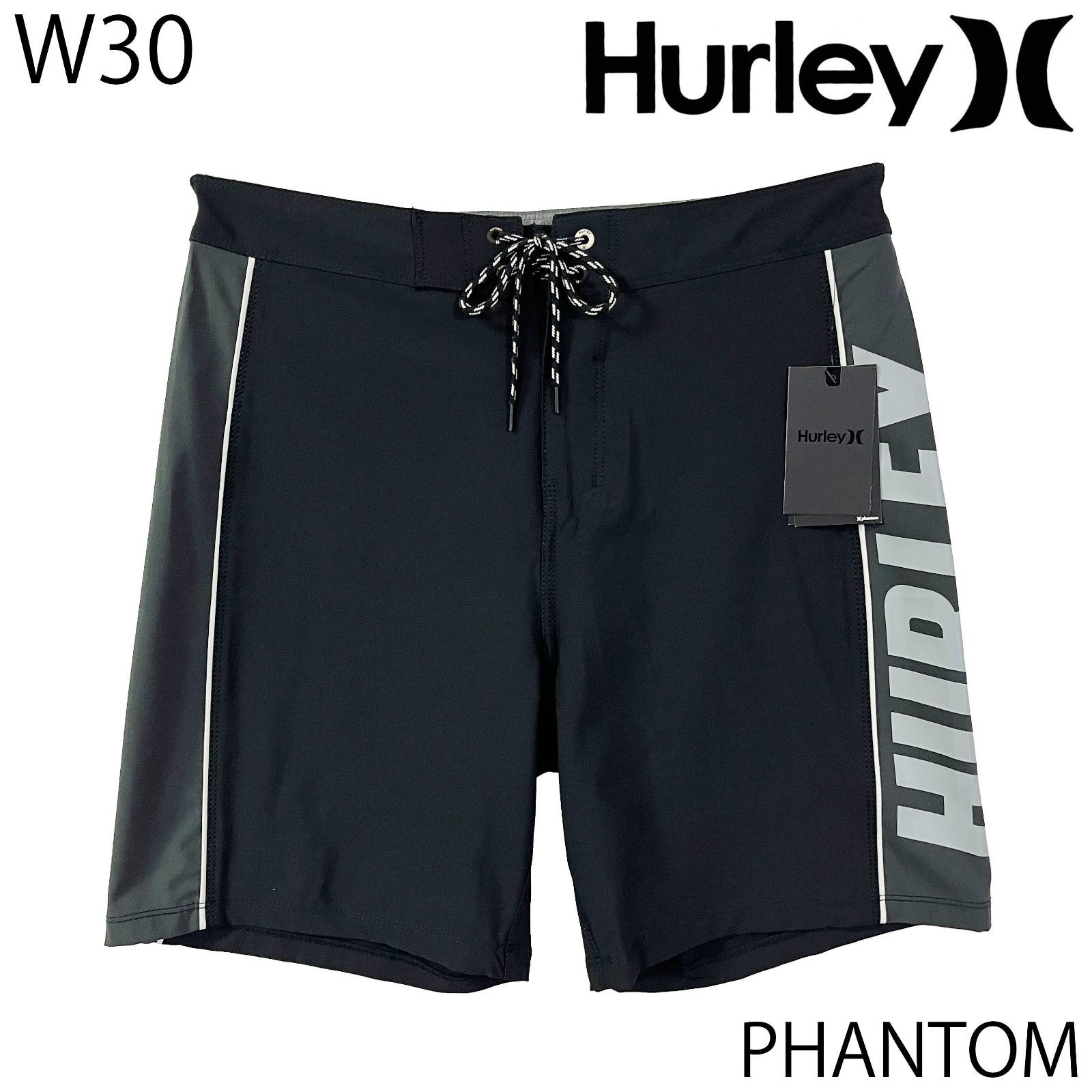 【未使用／30インチ】HURLEY PHANTOM ボードショーツ ブラック