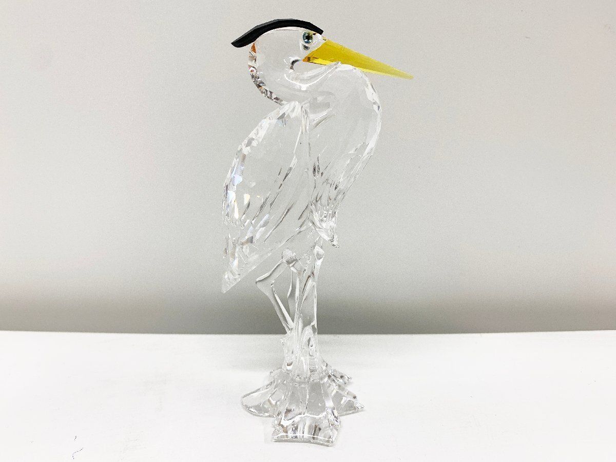 スワロフスキー 鷺 置物 オブジェ クリスタル