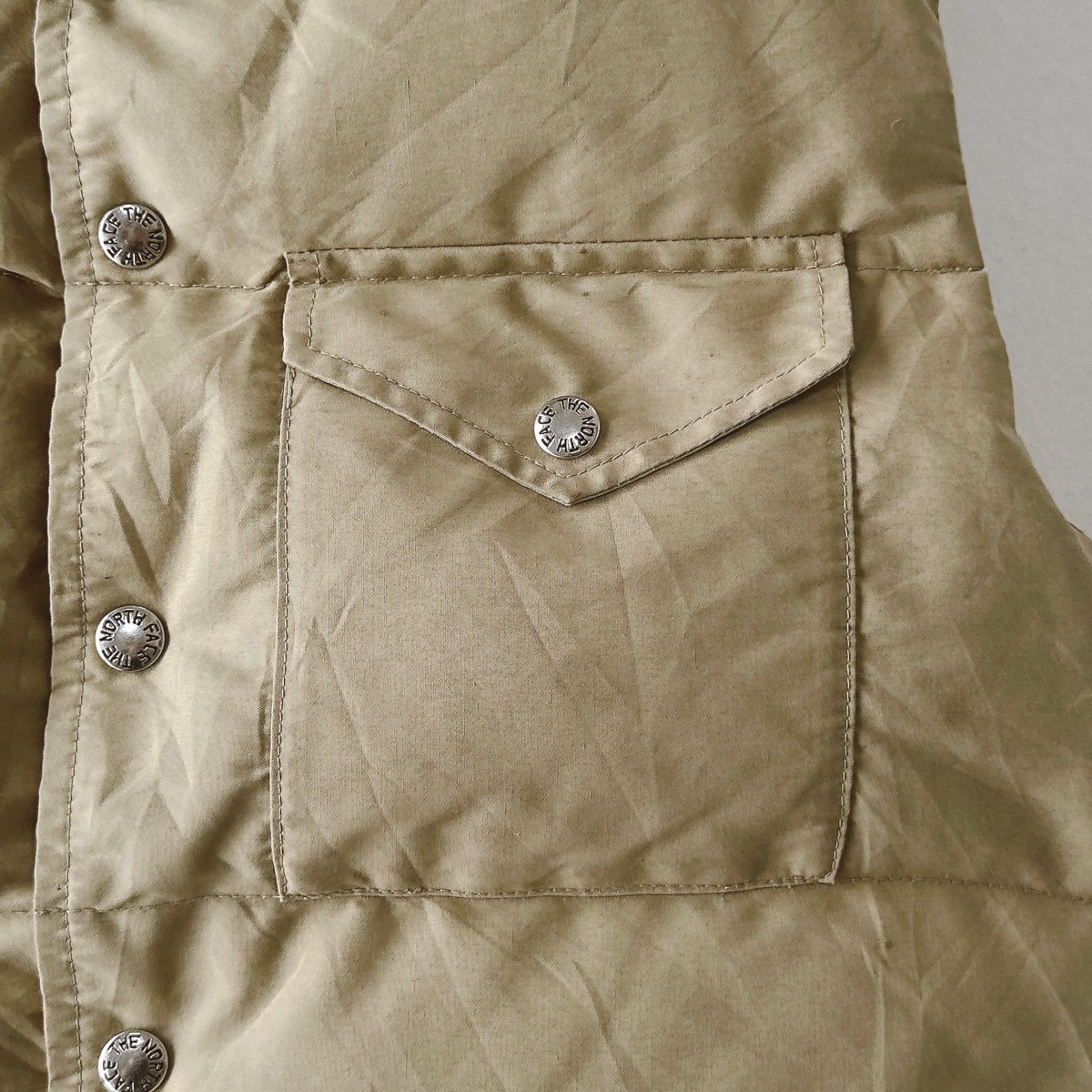 80s USA製 茶タグ ノースフェイス ダウンベスト THE NORTH FACE J2068