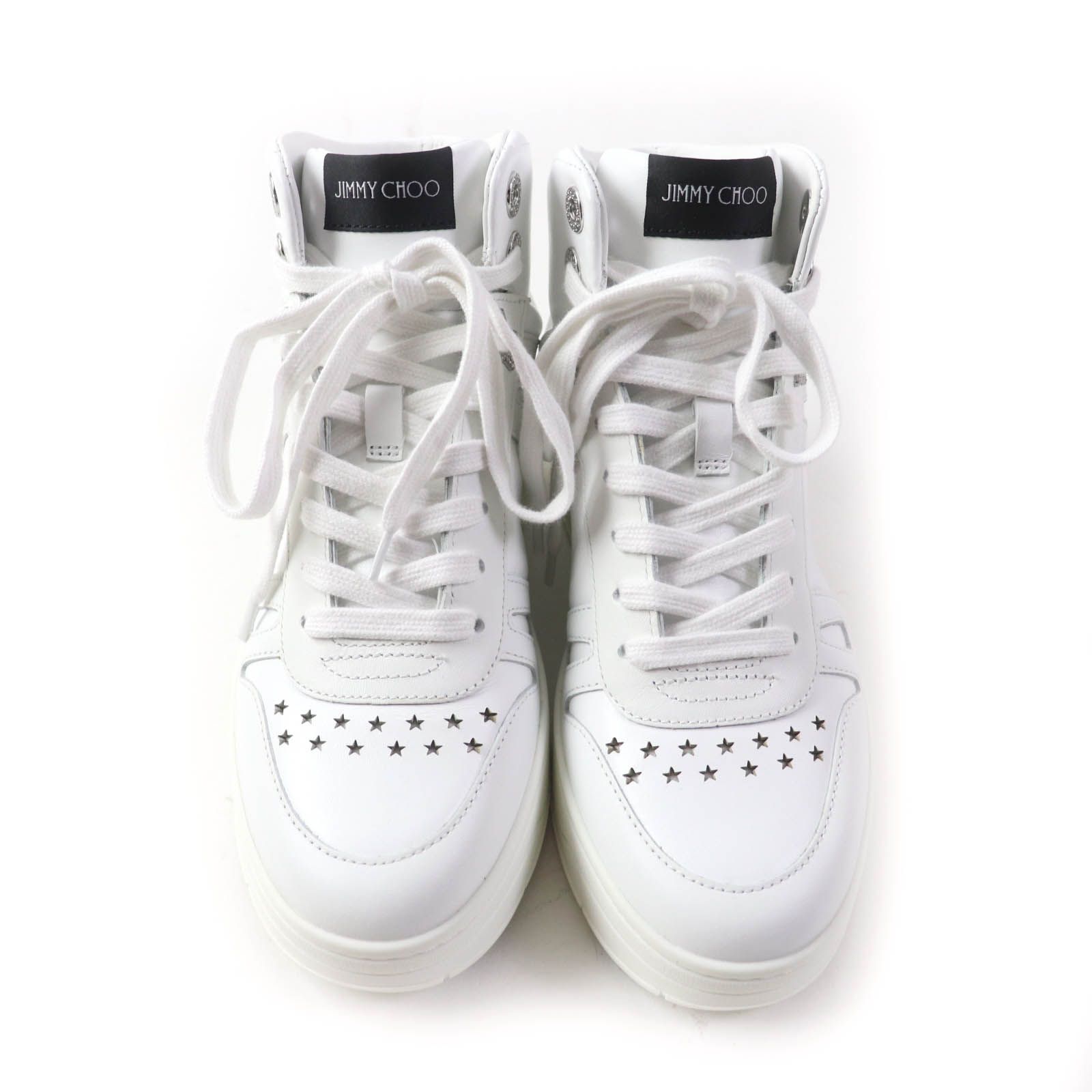 未使用品☆JIMMY CHOO ジミーチュウ HAWAII HI TOP レザー ロゴ 