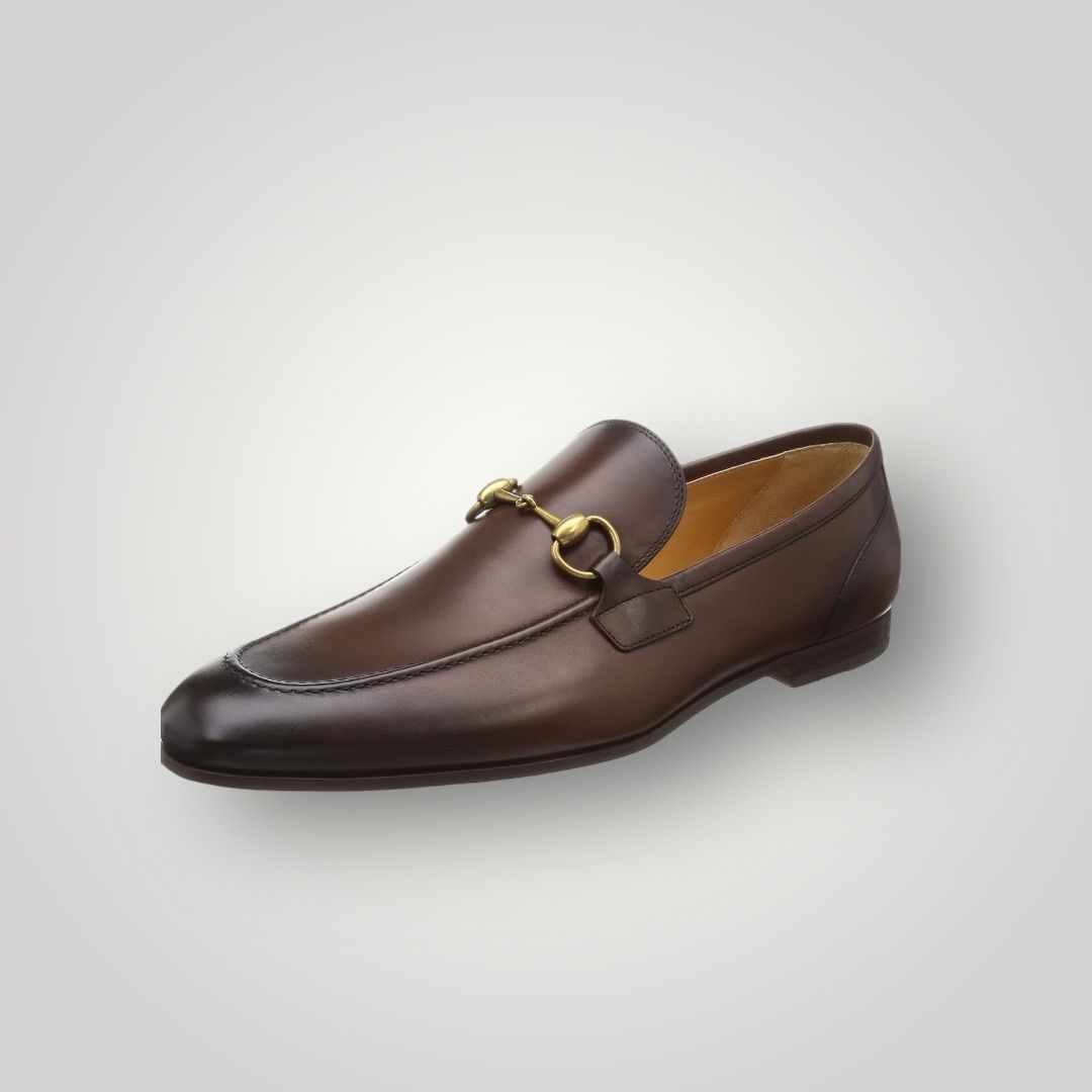 GUCCI グッチ 10 1/2 29.5cmモカシン 革靴 406994-BLM00 メンズ