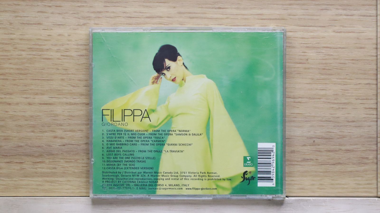 輸入盤CD☆フィリッパ・ジョルダーノ/Giordano Filippa
