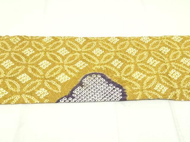 平和屋着物○名門 藤娘きぬたや・絞り 九寸名古屋帯 道長七宝繋ぎ文  