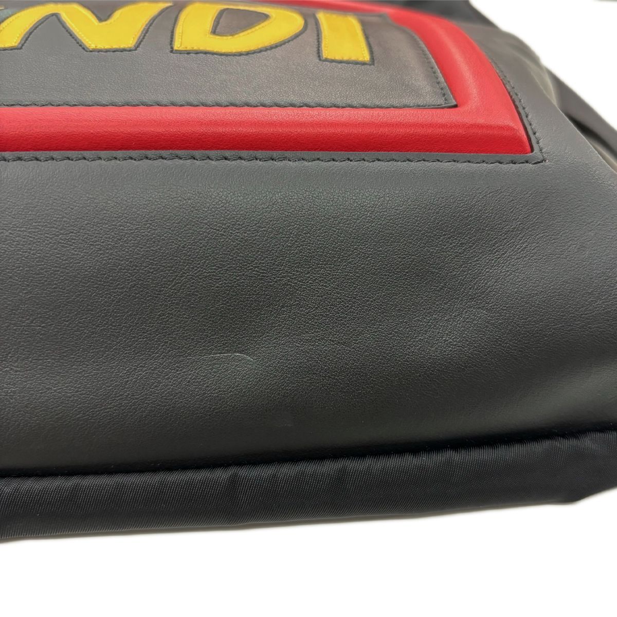 中古】 フェンディ ナイロン バックパック ブラック ボキャブラリー