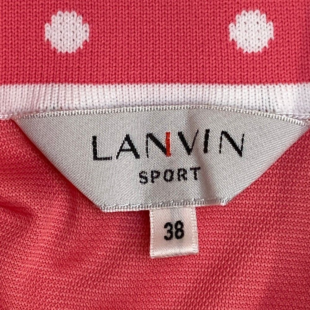 美品 ランバンスポール ゴルフ ポロシャツ ピンク 系 サイズ38 サイズ：38 LANVIN SPORT ランバン スポール 半袖ポロシャツ