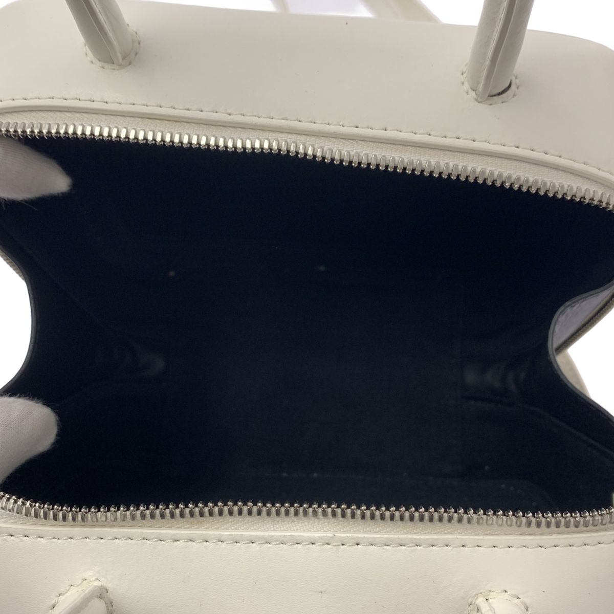 【美品】  Michino Paris / ミチノ パリ | 2way HELLO ロゴ ピカルバッグ スモール ショルダーバッグ | ホワイト | レディース 美品】 Michino Paris / ミチノ パリ | 2way HELLO ロゴ ピカルバッグ