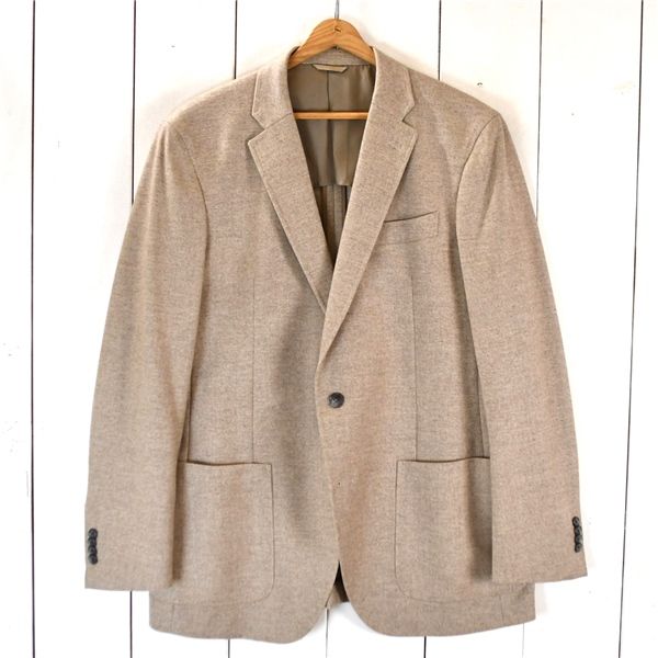 4TG038】美品 麻布テーラー azabu tailor 2つボタン シングル ジャケット L ベージュ 袖口4つ釦 パッチポケット 春秋対応 メルボ紳士服【中古】【メンズビジネス】202407  - メルカリ