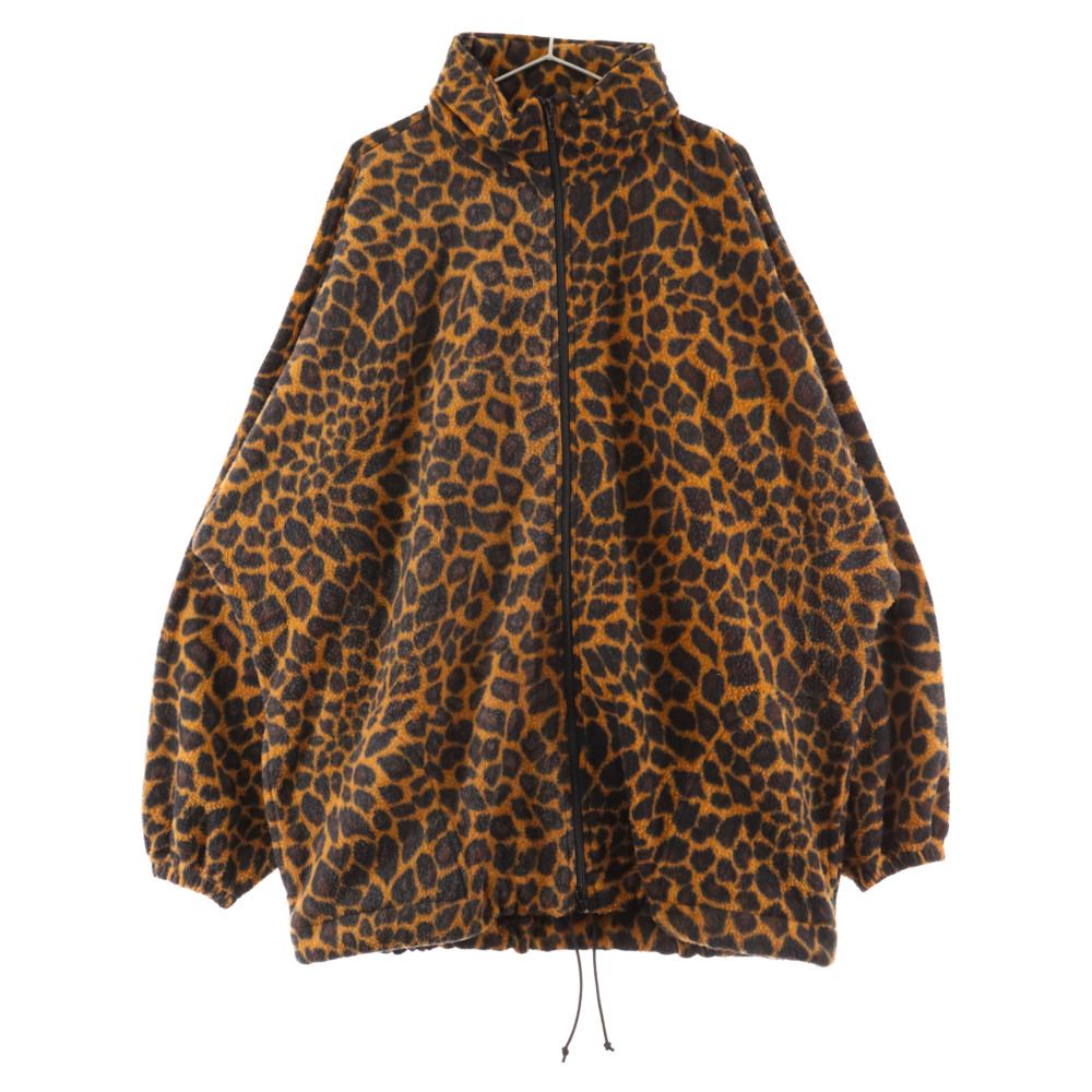 モカ⭐︎バレンシアガ BALENCIAGA (バレンシアガ) 18AW レオパード柄オーバーサイズフリース