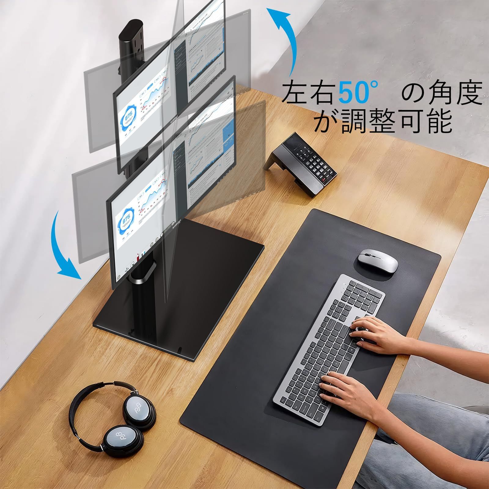 Bracwiser モニターアーム デュアルディスプレイ スタンド 上下2画面 Amazon.co.jp: Bracwiser モニターアーム デュアルディスプレイ