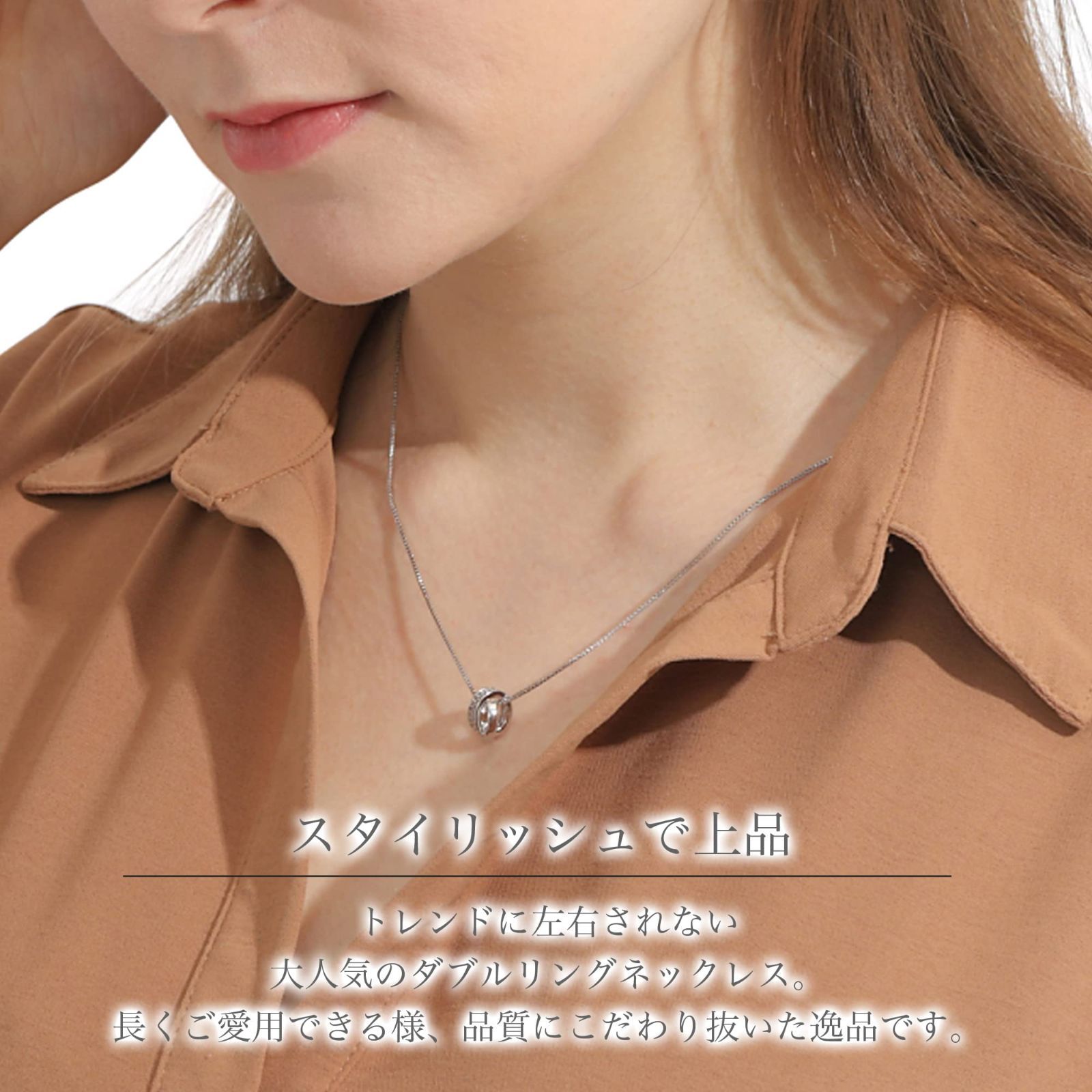 Silver925 スワロフスキー Swarovski ジルコニア ネックレス 【人気 