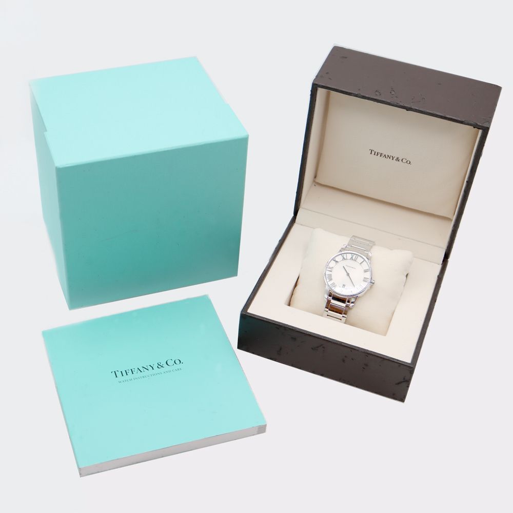 電池交換済】TIFFANY&Co ティファニー アトラス 腕時計 メンズ 電池