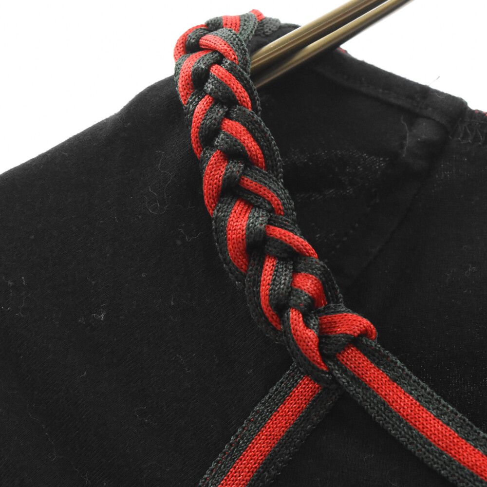 GUCCI (グッチ) ケーブルデザイン 半袖Tシャツ ブラック 214608
