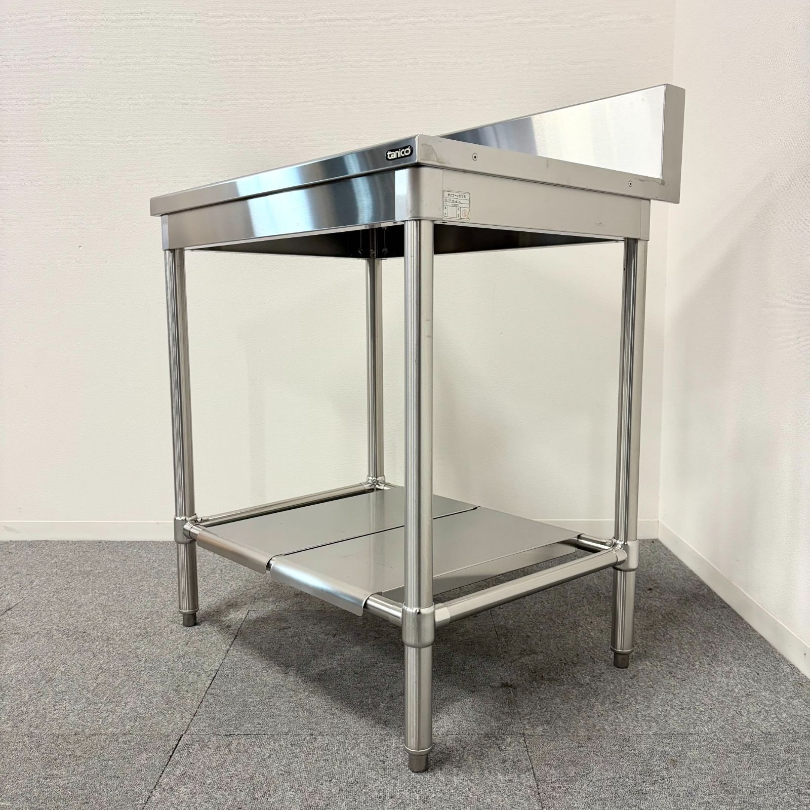 ステンレス作業台 タニコー 幅750mm×奥行600mm×高さ850mm 業務用 厨房機器 台 棚 テーブル 1590
