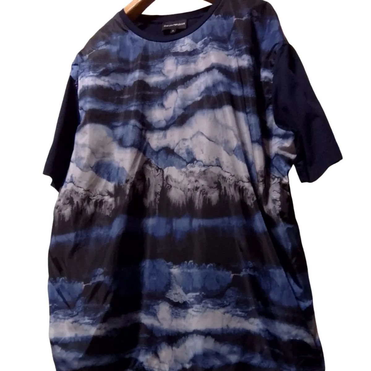 希少！19ss EMPORIO ARMANI エンポリオアルマーニ 水墨柄 半袖Tシャツ 