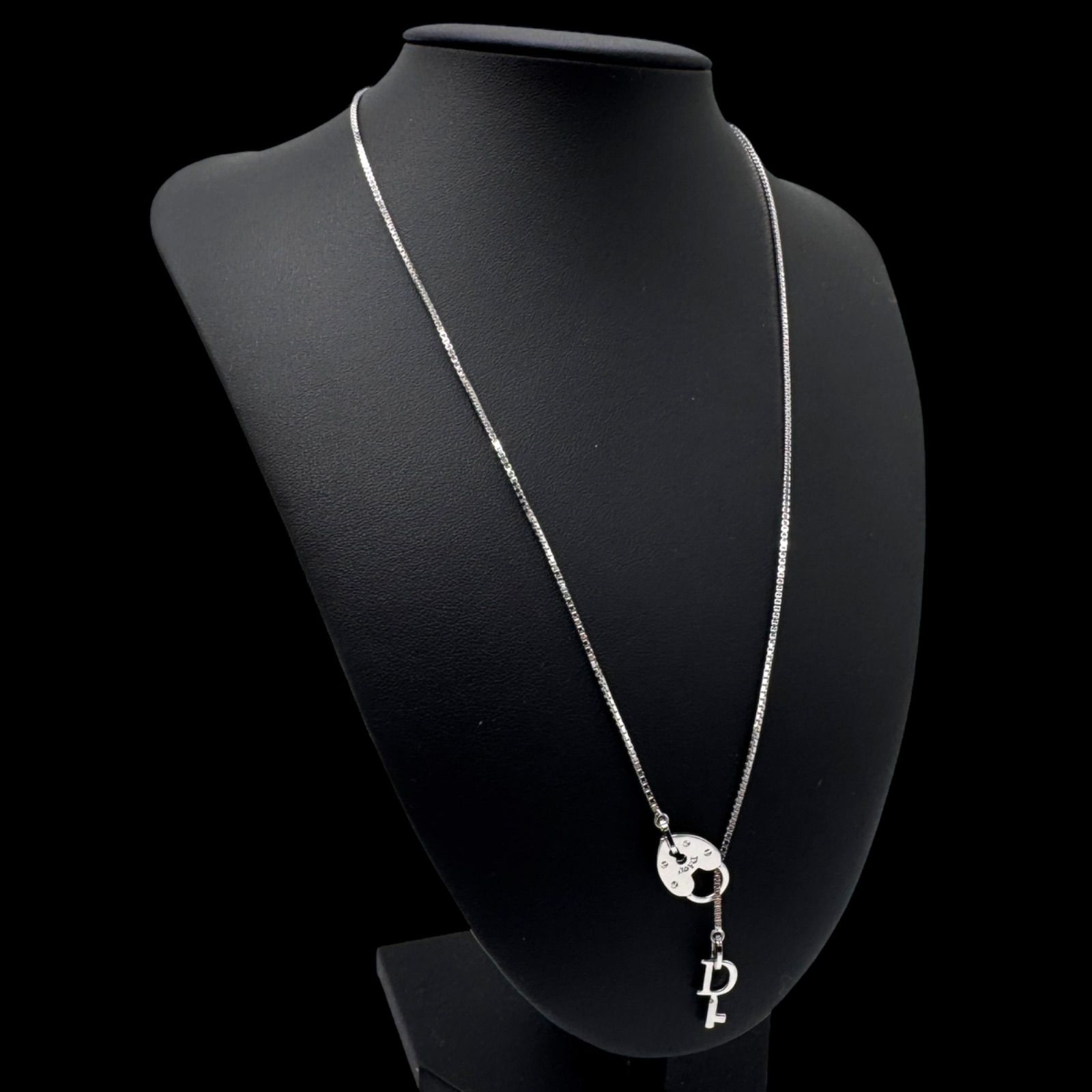 Dior ロックとキー ネックレス Dior ディオール ハート カデナキー ネックレス 鍵 ハート クリスタル