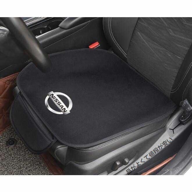 新品 日産 ニッサン Nissan 車用 シートカバーセット 前座席用2枚 座布団滑り止め シートクッション 暖かい パッドマット 全車種対応 Z350 GT-R Blue Bird Xtrail サニー