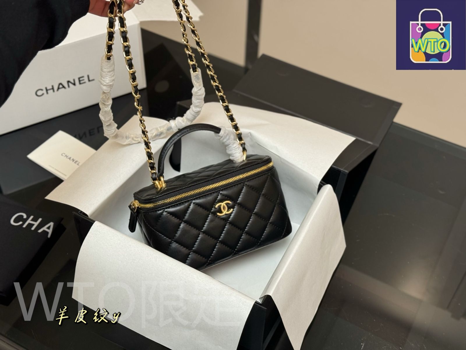 シャネル　メイクボックス（非売品） CHANEL シャネル ノベルティ メイクボックス 非売品 ミラー付