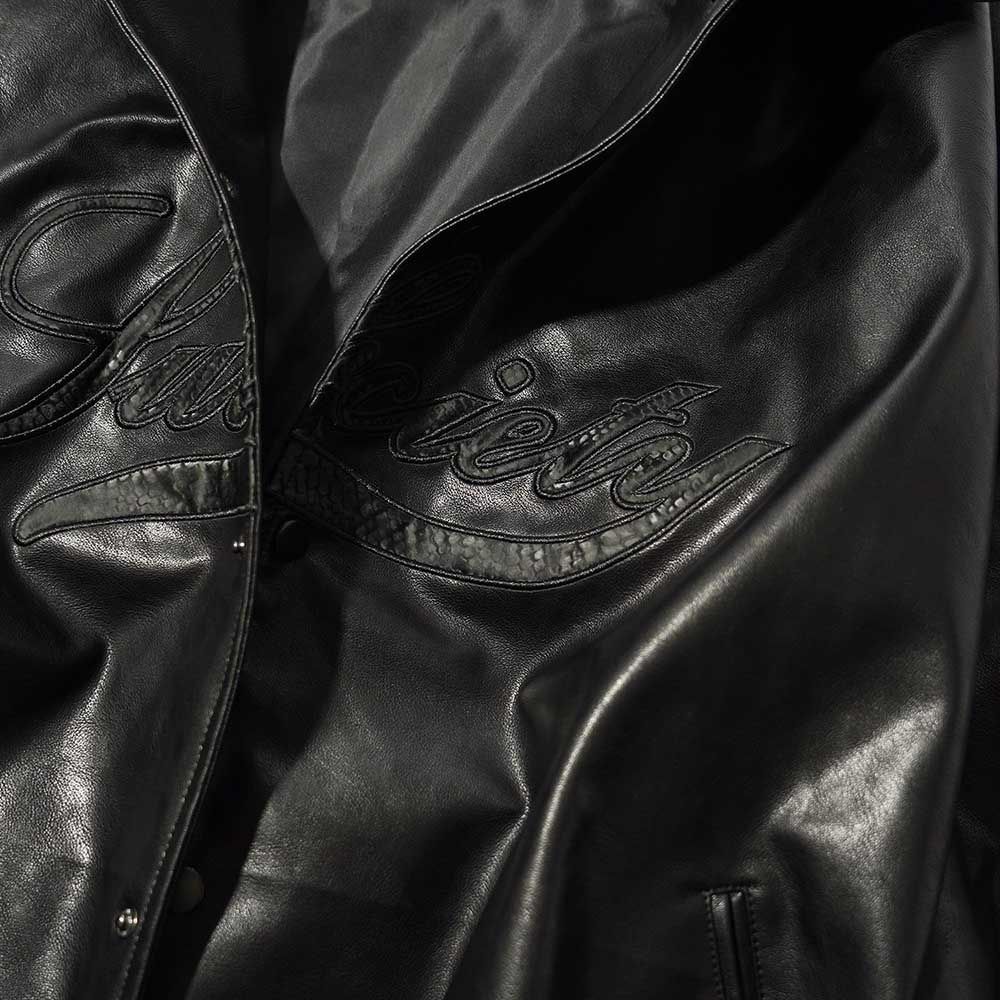 2023AW】Subciety サブサエティー FAKE LEATHER JKT (BLACK) フェイク