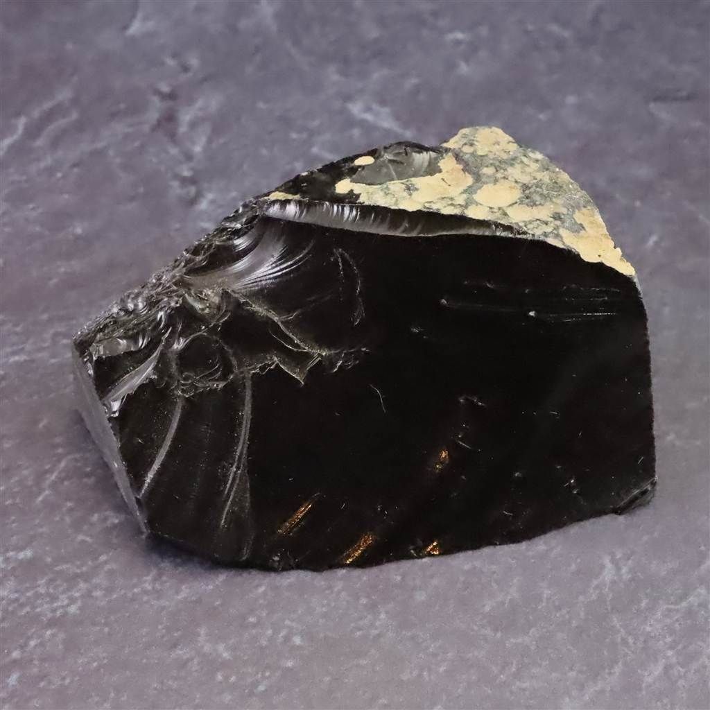 隠岐の島 黒曜石 原石 ディレクトリーカード付 47.0g 【榎本通商