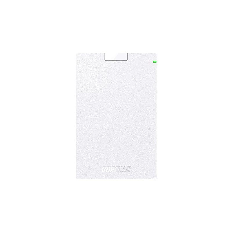 BUFFALO USB3.1(Gen.1)対応 ポータブルHDD スタンダードモデル ホワイト 2TB HD-PCG2.0U3-GWA