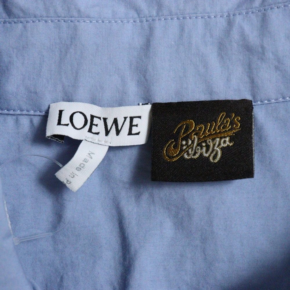 LOEWE ロエベ クロップドシャツ アナグラム ロゴ ショート丈 LOEWE ロエベ クロップドシャツ アナグラム ロゴ ショート丈