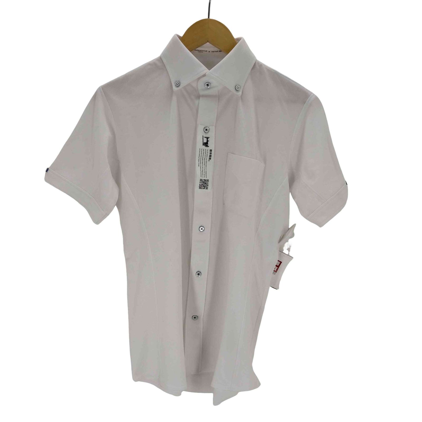 ユーズドフルギ USED古着 INDUSTYLE TOKYO ISETAN  動体裁断 半袖ビズポロ  メンズ JPN：M 