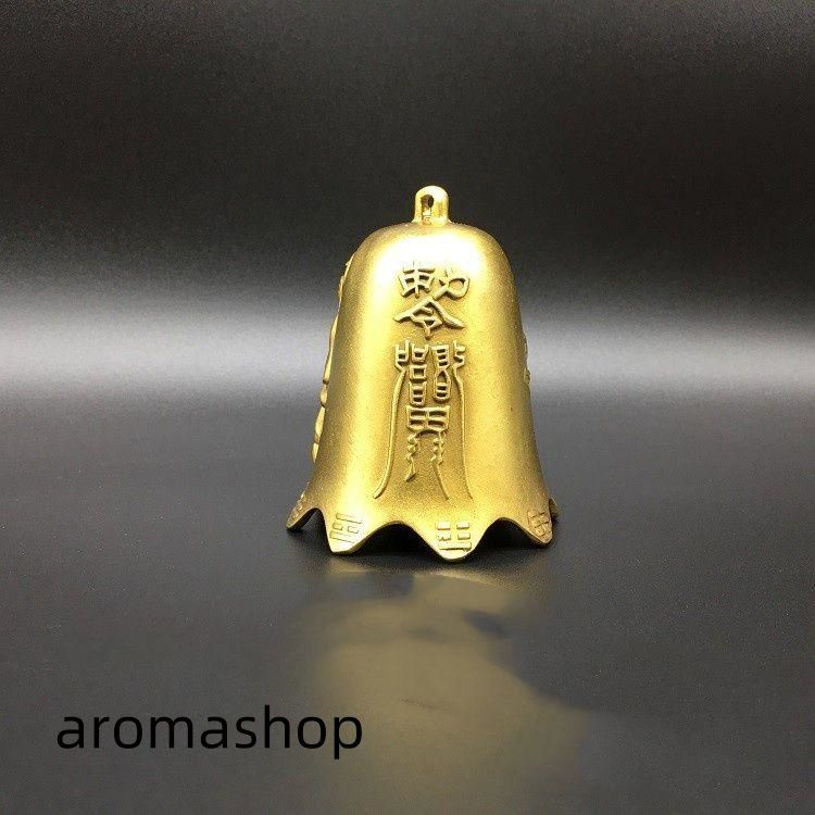 銅器 法器 紫微諱三清鈴 八卦三叉鈴 太極鈴 開運 風水 招財 置物 工芸品 道用品八卦三清鈴銅鈴鐺道士三清鈴道鈴銅鈴