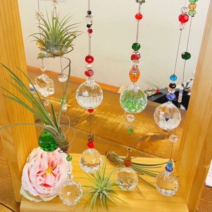 【お任せ作品】オリジナル幸運サンキャッチャー 5本セット お任せ作品】オリジナル幸運サンキャッチャー 5本セット ハンドメイド