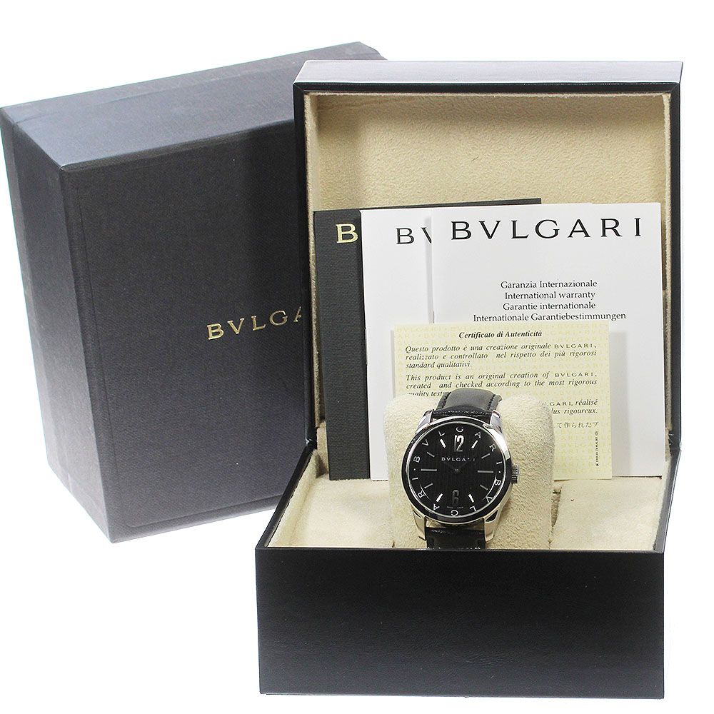 ブルガリ BVLGARI ST37S ソロテンポ クォーツ メンズ箱・保証書付き_ 