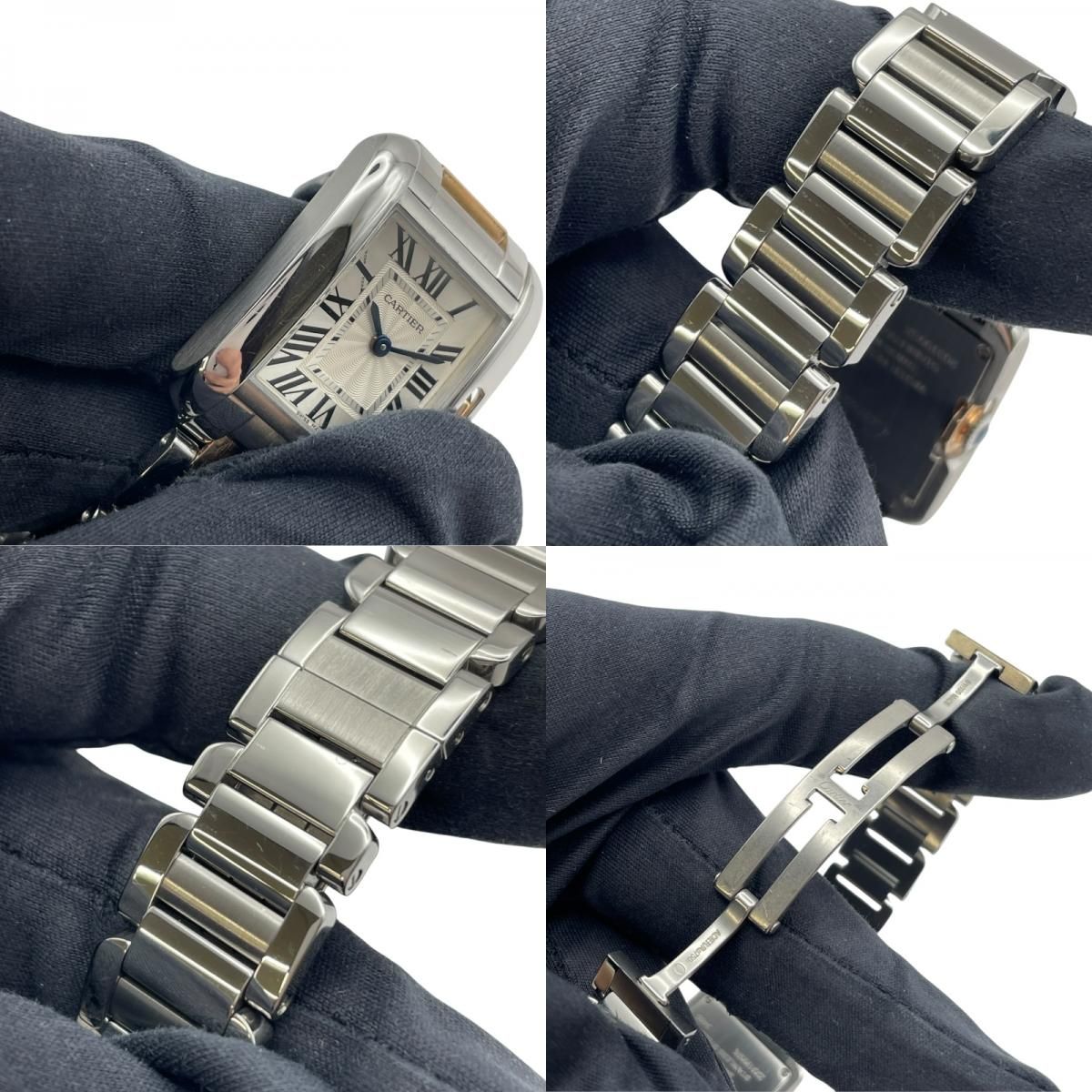 カルティエ Cartier タック アングレーズ SM W5310019 シルバー PG/SS  