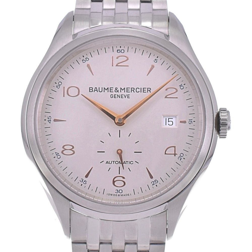 ボーム＆メルシェ Baume - Mercier 65717|MOA10141 クリフトン デイト 自動巻き メンズ 箱 保証書付き L 143020