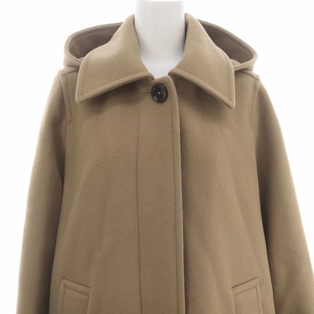 ロンハーマン Ron Herman 21AW Active Doll Coat アクティブドールコート アウター ロング ステンカラー フード 総裏地  ウール XS ベージュ /DO ■OS