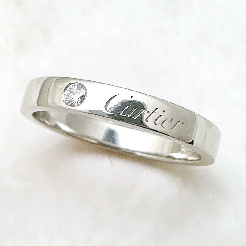 Cartier プラチナリング ダイヤモンド付き 楽天市場】【Cartier】カルティエ ダムール ソリテール