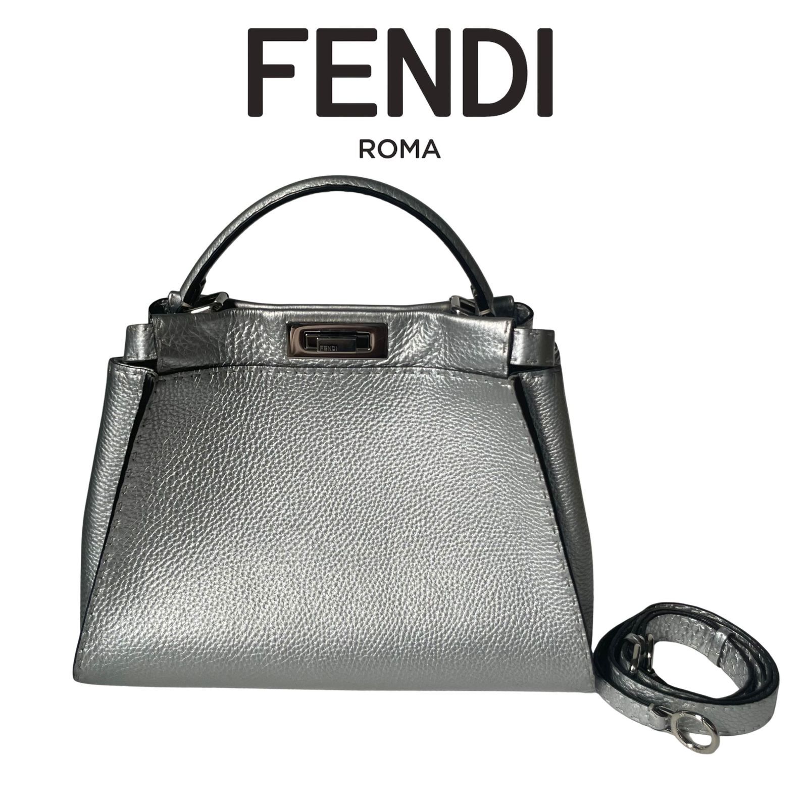 【SALE】フェンディ ピーカブー セレリア ハンドバッグ 2way ミディアム 美品】FENDI フェンディ ピーカブー ミディアム セレリア レディース