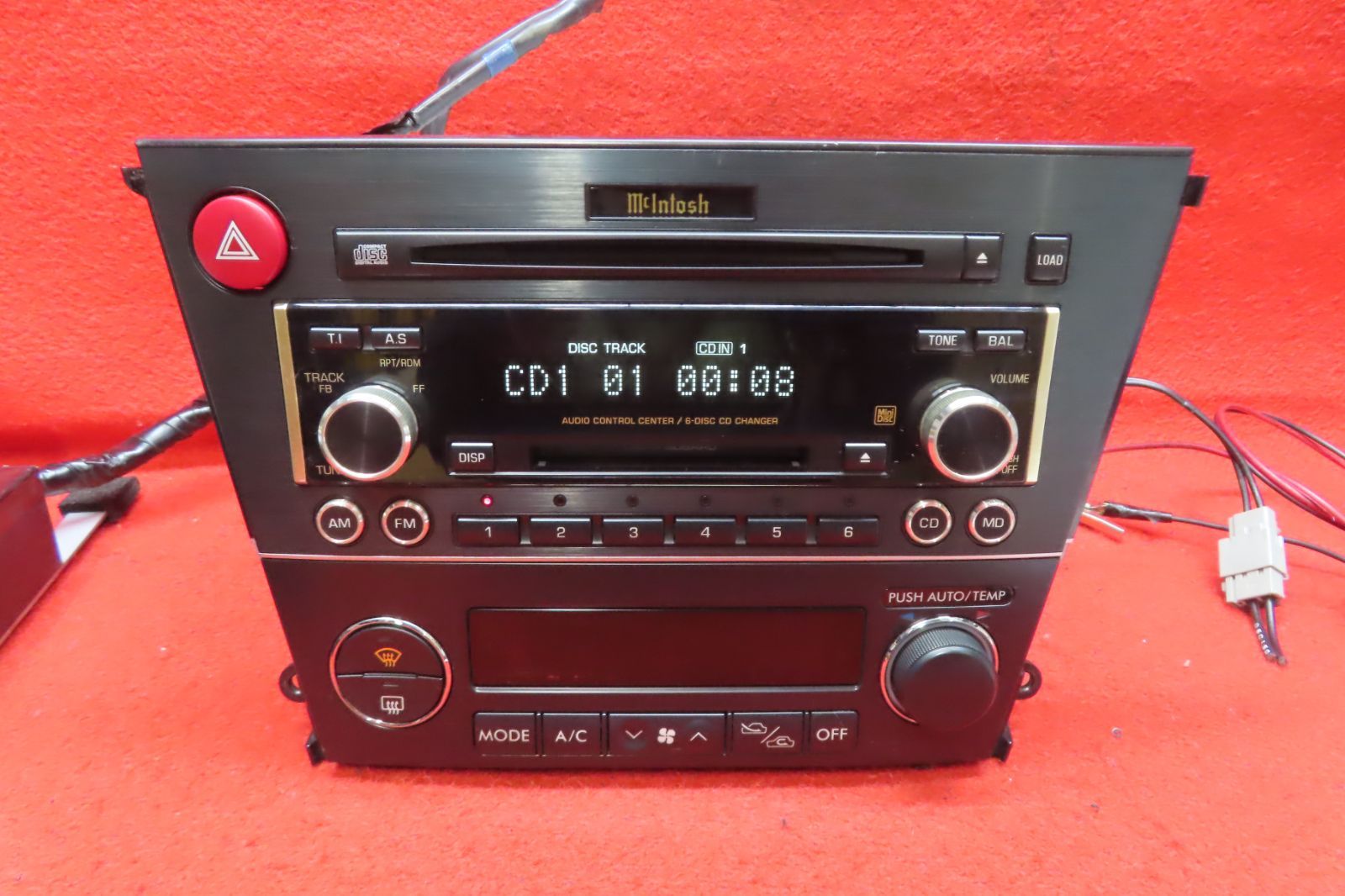 同梱 □レガシィ BP5 BL5 前期 マッキントッシュ6CD MDレシーバー アンプ