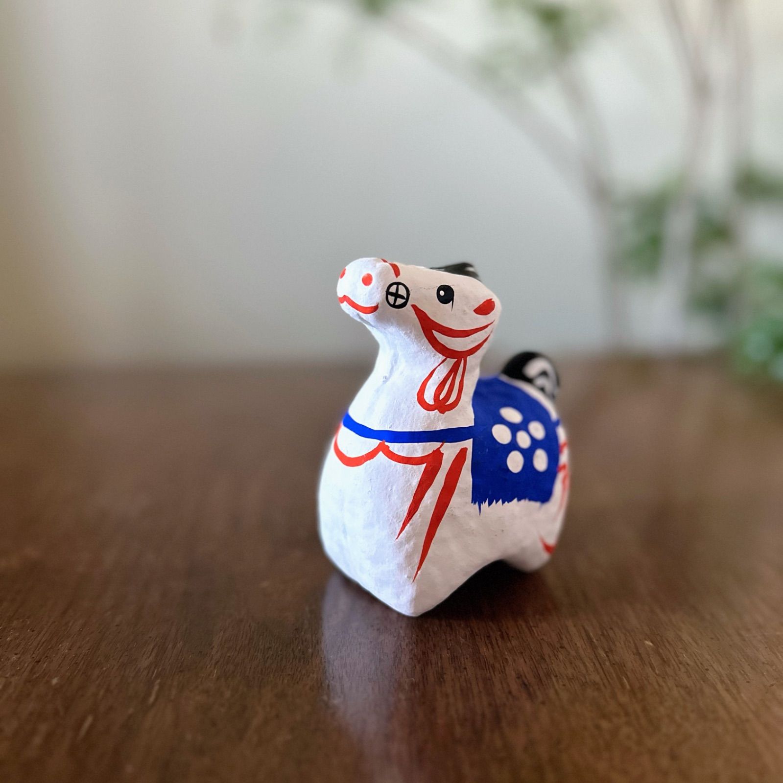 状態良好◇三春張り子 馬 高柴デコ屋敷 彦治民芸 張子人形 三春張子