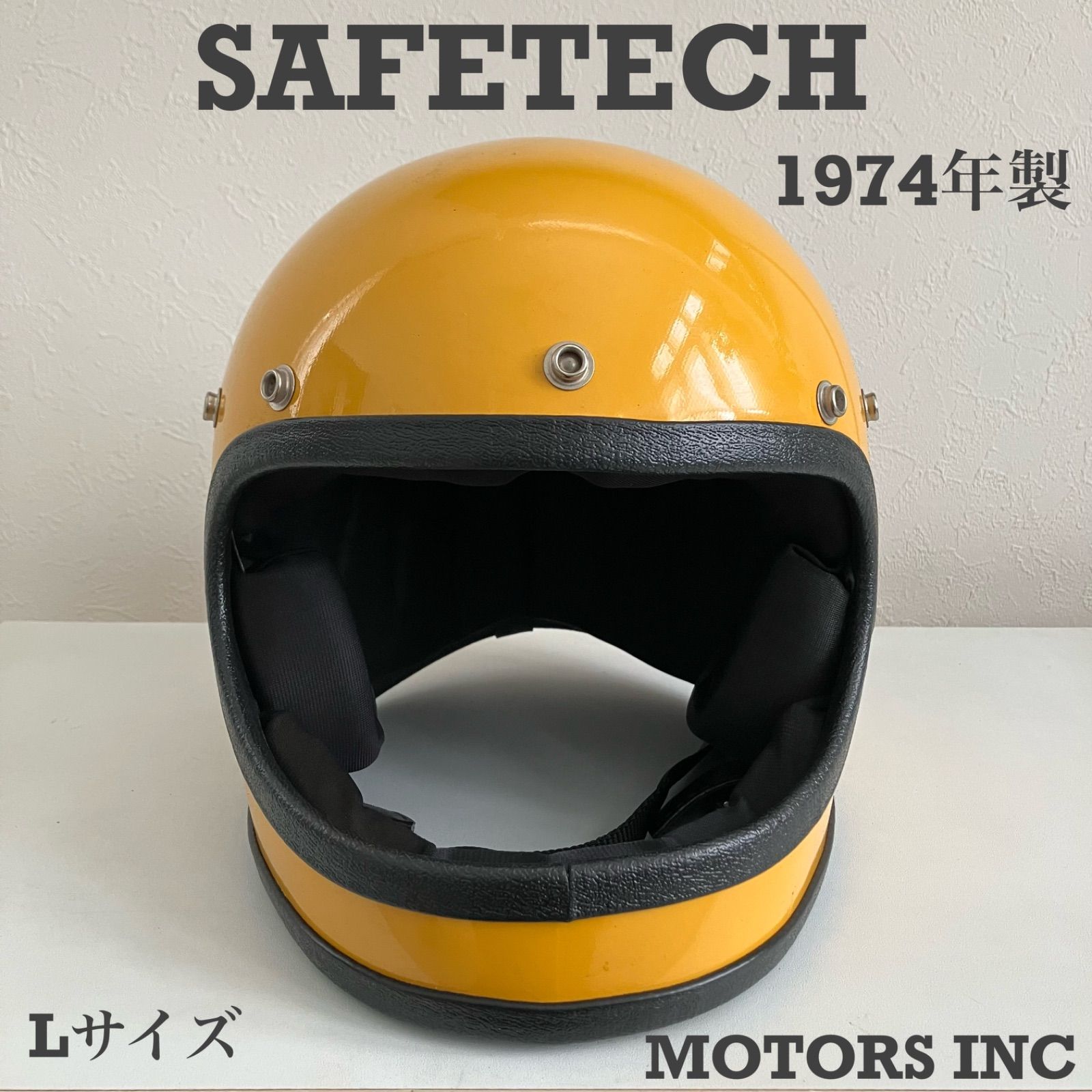 SAFETECH☆1970年代 デッドストック イエロー 希少 Lサイズ ビンテージ 