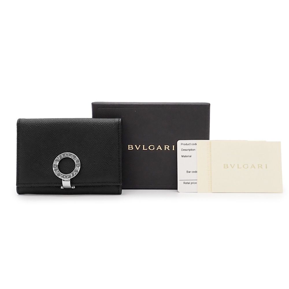 新品級✨ブルガリ カードケース 名刺入れ クラシコ グレインレザー ブラック ブルガリ・ブルガリ ビジネスカードケース 名刺入れ グレインレザー