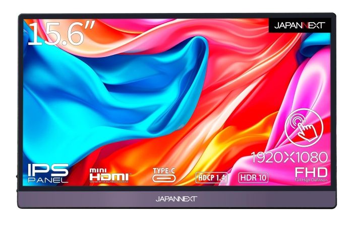 【新品・2営業日で発送】JAPANNEXT ジャパンネクスト JN-MD-IPS1564FHDR-T 15.6型 液晶 1920×1080 タッチパネル対応 スピーカー搭載 miniHDMI USB タイプC×2
