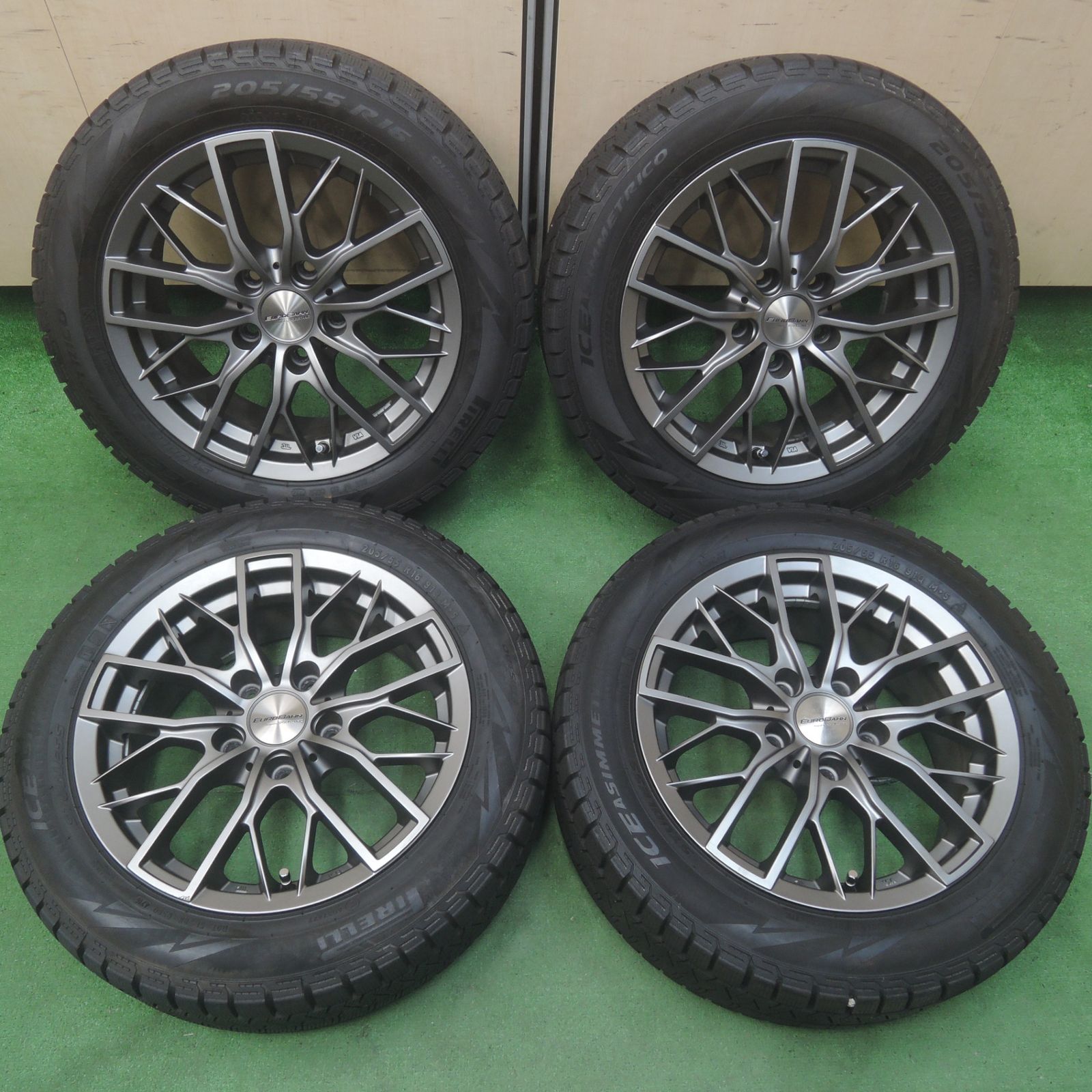 ピレリ　アイス　アシンメトリコスタッドレス 205/55 R16 ホイール付 PIRELLI 205/55R16 ピレリ アイスゼロアシンメトリコ