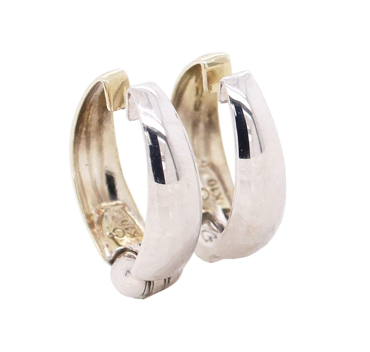 KASHIMA K10YG WG リバーシブル ピアリング 耳に優しい 挟むだけ