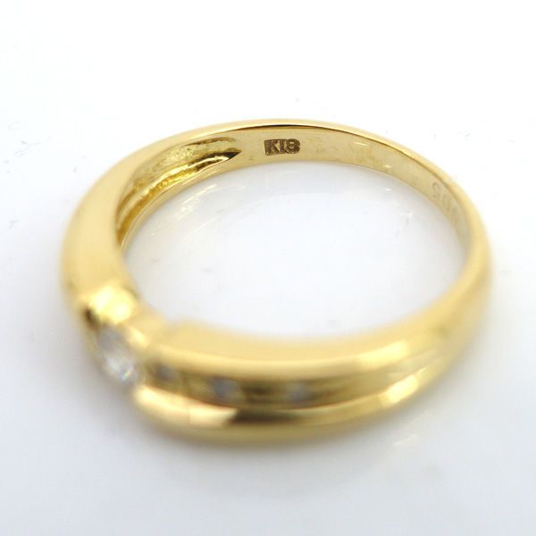 ◇K18 D0.13ct MD0.05ct 計0.18ct リング 11号 【リング/指輪  