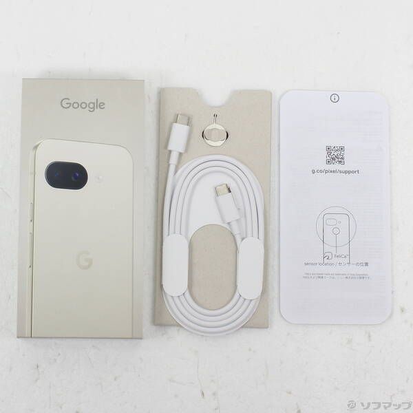 中古品〕 Google Pixel 9a 128GB ポーセリン G3Y12 docomo SIM