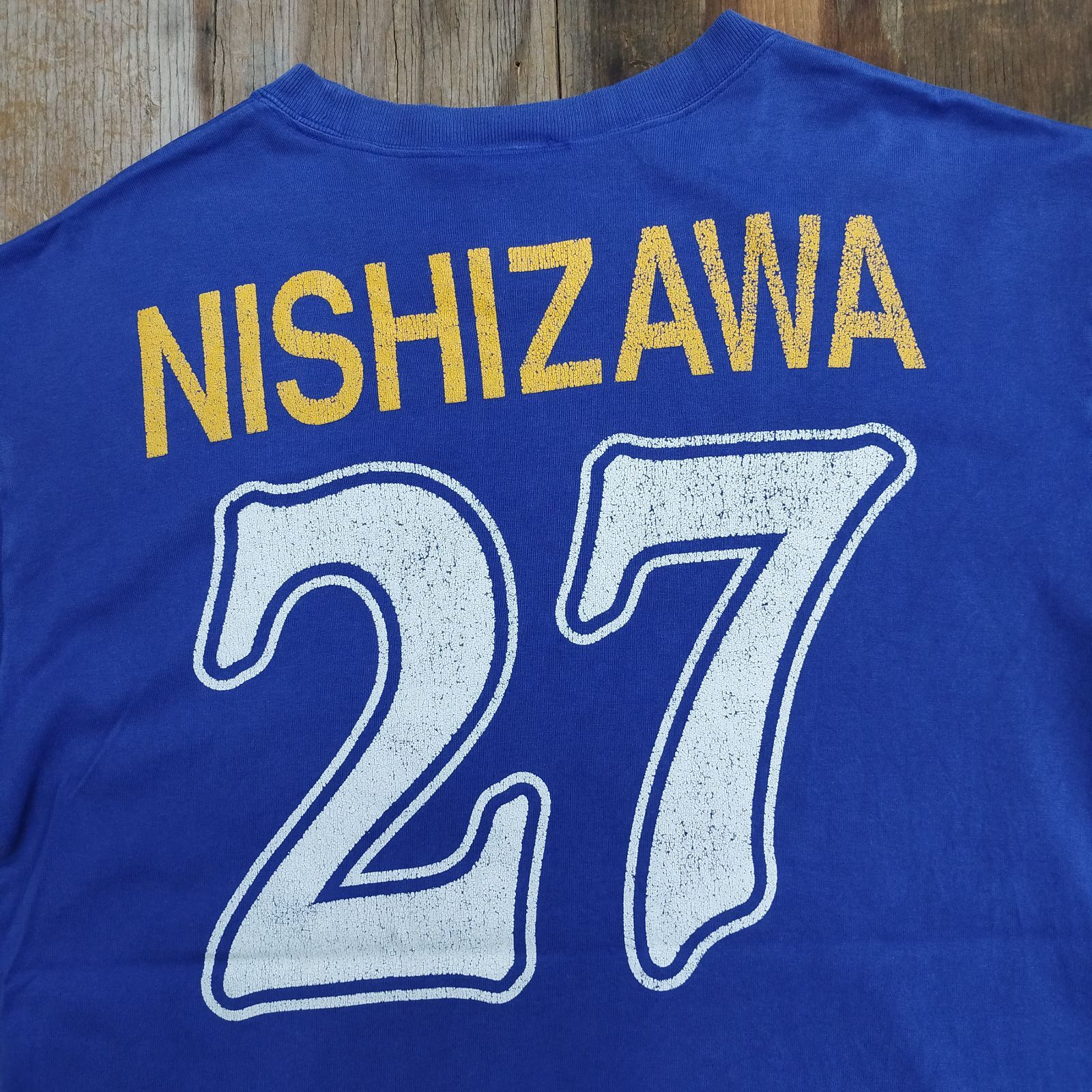 日本代表ゲームシャツ JFA 日本サッカー協会 Tシャツ ゲームシャツ 西澤 明訓 2000年 日本