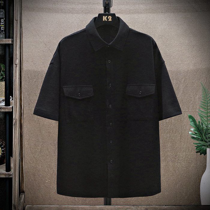 シャツ トップス メンズ 半袖シャツ 開襟シャツ メンズシャツ