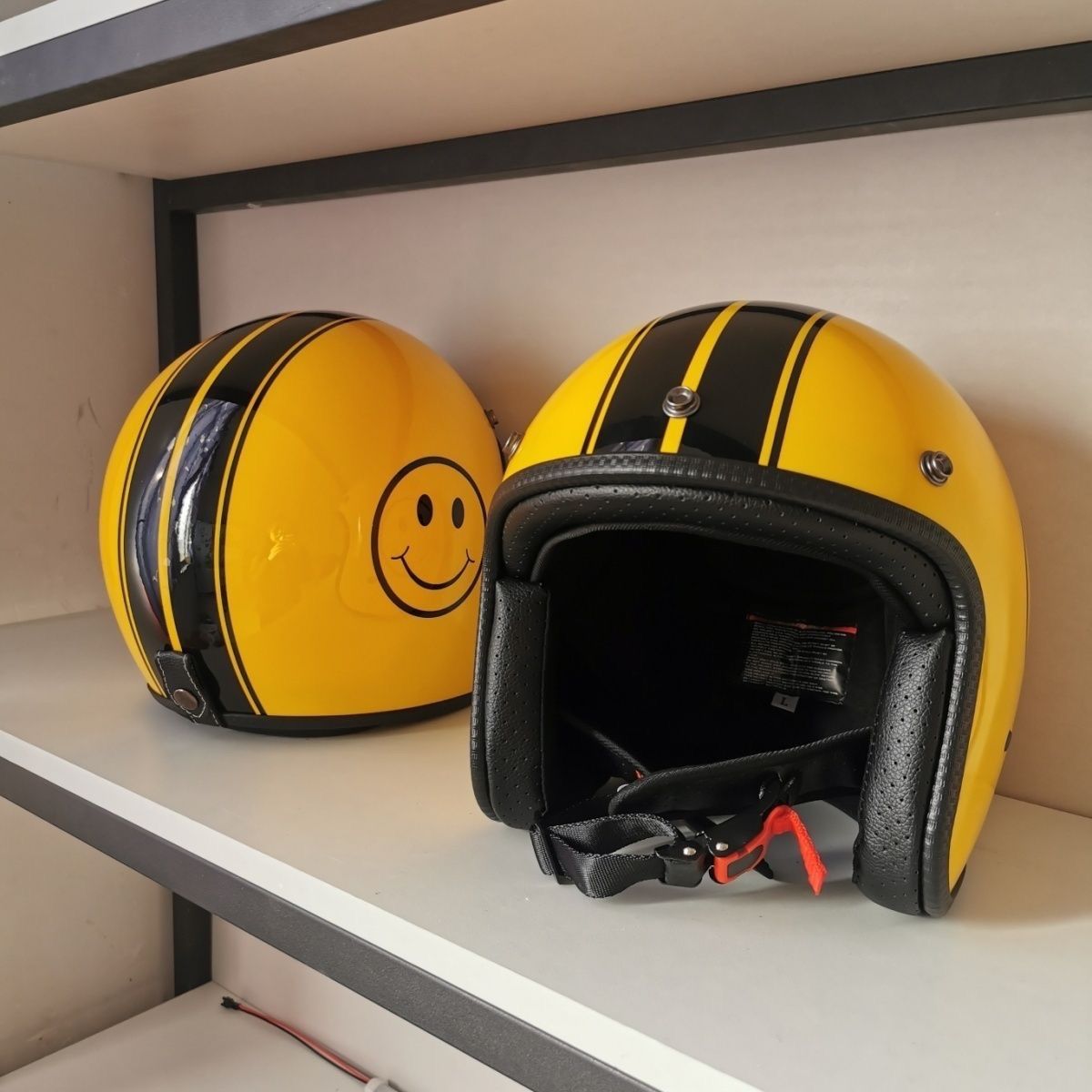訳あり超特価の通販 人気商品 トレロ 黄色 ジェットヘルメットバブルレンズ付き セキュリティ・セーフティ